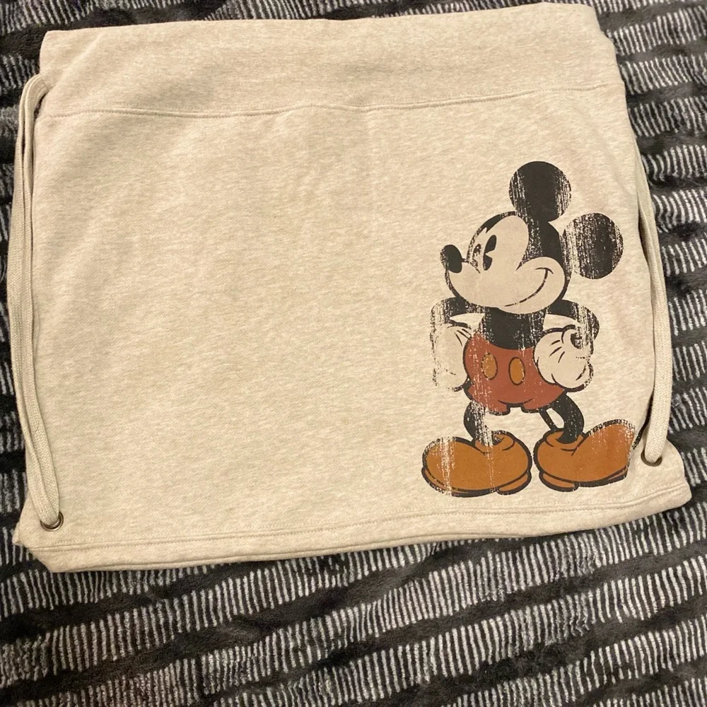 Disney World Vintage Inspired Mickey Mouse Hoodie Style Drawstring Backpack